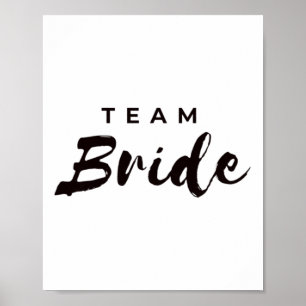 Poster Équipe de mariée de femmes mariées de la mariée de