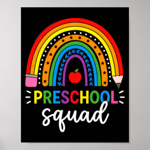 Poster équipe de maternelle rentrée scolaire équipage pré