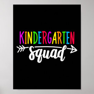 Poster Équipe de maternelle Squad Tee Enseignant Byck À l
