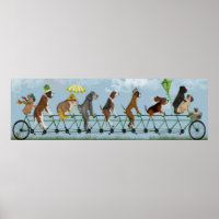 Équipe de Mutley sur tandem