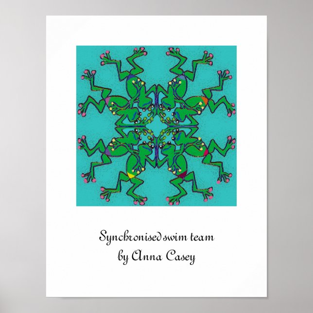 Poster Équipe de natation synchronisée (Devant)