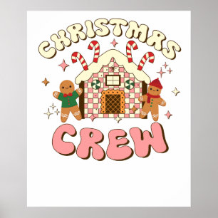 Poster équipe de Noël pain d'épice