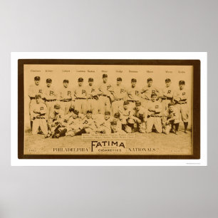 Poster Équipe de Philadelphie Phillies 1913