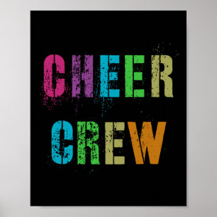 Poster Équipe de pom-pom girls Cheer Crew École Équipe de