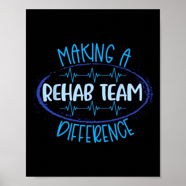 Poster Équipe De Rehab Faire Une Différence Pt Ot Slp The (Devant)