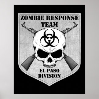Poster Équipe de réponse Zombie : Division El Paso