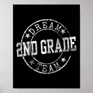 Poster Équipe de rêve de deuxième année Premier jour de t