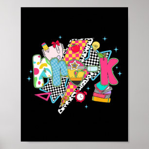Poster Équipe de rêve pré-Maternelle chic Préscolaire Ret