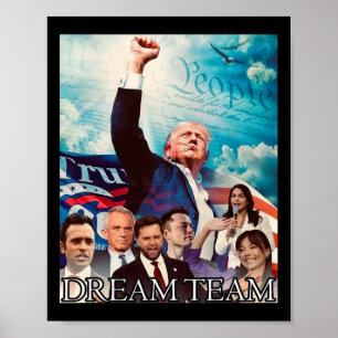Poster Équipe de rêve Trump 2024