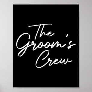 Poster Équipe de salle de classe Bachelor Party Groomsmen