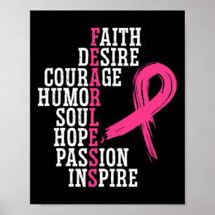 Poster Équipe de soutien au cancer du sein Prix du cancer
