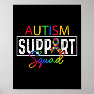 Poster Équipe de soutien Autism Squad Awareness Groupe F