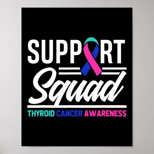 Poster Équipe de soutien aux guerriers du cancer Cancer T (Devant)