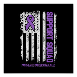 Poster Équipe de soutien du cancer pancréatique Cancer du