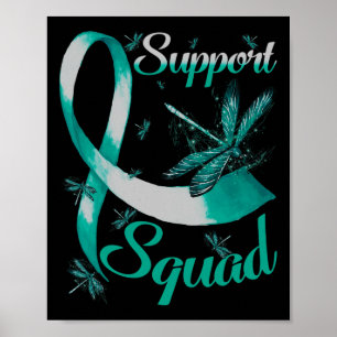 Poster Équipe de soutien guerrier Dragonfly Polycystic Re