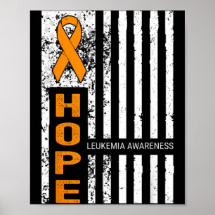 Poster Équipe de soutien Hope Sensibilisation à la leucém