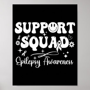 Poster Équipe de soutien minimale Fuuny Violet Épilepsie