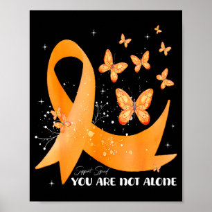Poster Équipe de soutien Ruban orange Sclérose en plaques