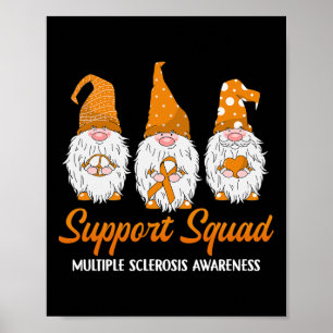 Poster Équipe de soutien Ruban Sclérose en plaques Sensib
