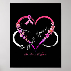 Poster Équipe de soutien Vous n'êtes pas seul Cancer du s