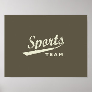 Poster Équipe de sport générique