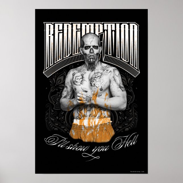 Poster Équipe de suicide | El Diablo Tattoo "Rédemption" (Devant)