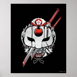 Poster Équipe de suicide   Katana Masque & Epées Tatouage