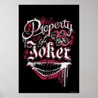 Poster Équipe de suicide | Propriété de Joker