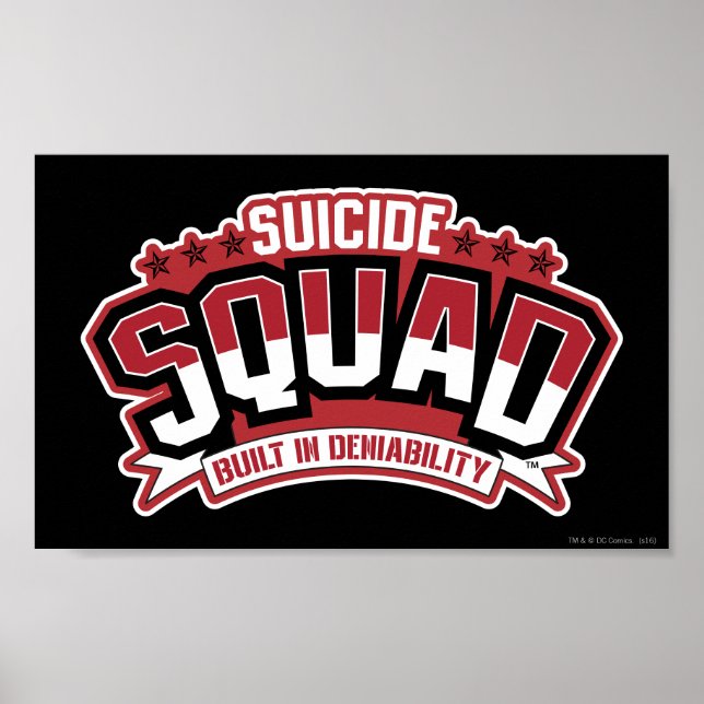 Poster Équipe de suicide | Refus intégré (Devant)