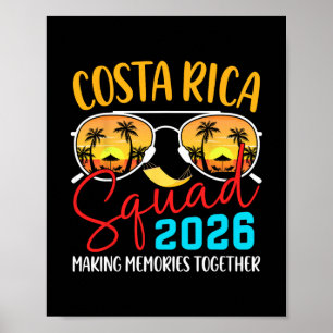 Poster Équipe de vacances au Costa Rica 2026 Famille asso
