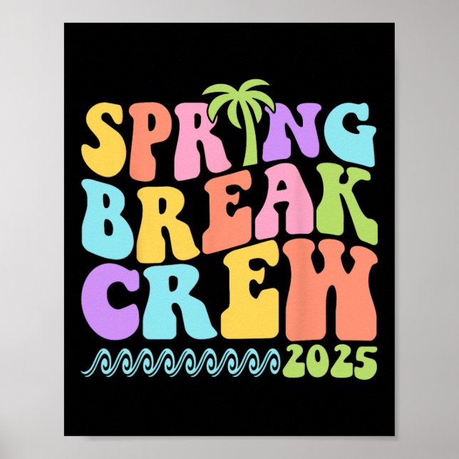 Poster Équipe de vacances de printemps 2025 Groupe famili (Devant)