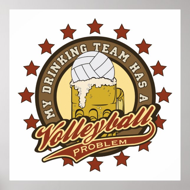 Poster Équipe de volley-ball (Devant)