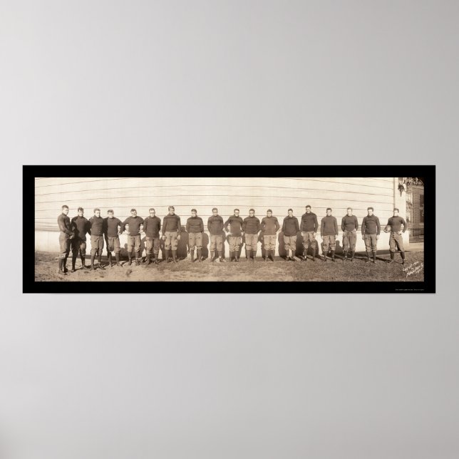Poster Équipe de Yale Football Photo 1908 (Devant)