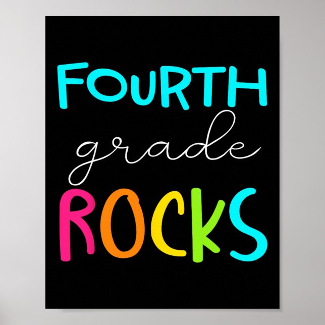 Poster Équipe des rochers de 4e année Enseignant (Devant)