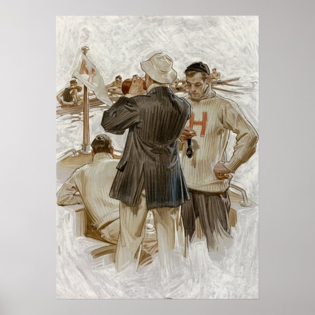 Poster Équipe d'Harvard par Edward Eggleston (Devant)