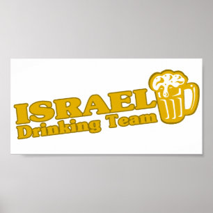 Poster Équipe d'Israël chargée de la boisson