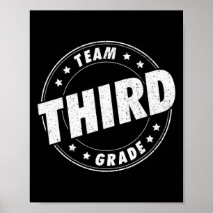 Poster Équipe Enseignant Troisième Année Élève Rentrée Sc