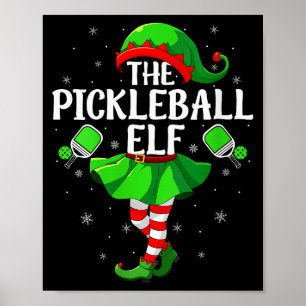 Poster Équipe féminine de Ckleball Elf de Noël Filles Fem
