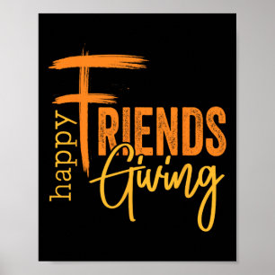 Poster Équipe Friendsgiving joyeuse Funny Thanksgiving 1