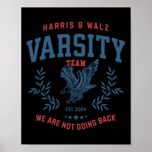 Poster Équipe Harris Walz Élection 2024 Kamala Tim Waltz