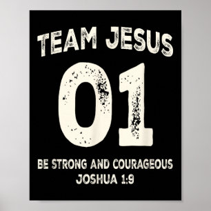 Poster Équipe Jésus 01 Soyez fort courageux