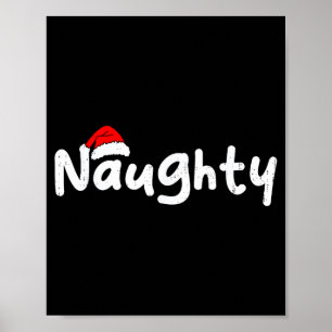 Poster Équipe mignonne drôle de Noël Couple correspondant