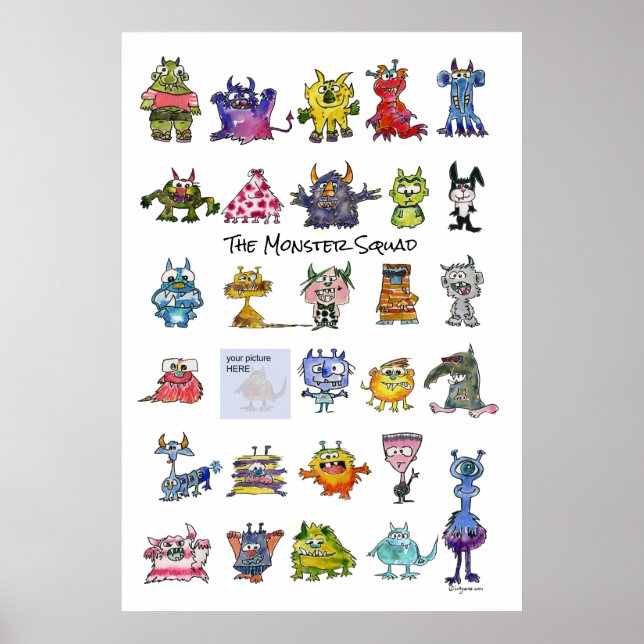 Poster Équipe Monster- Téléchargez votre photo (Devant)