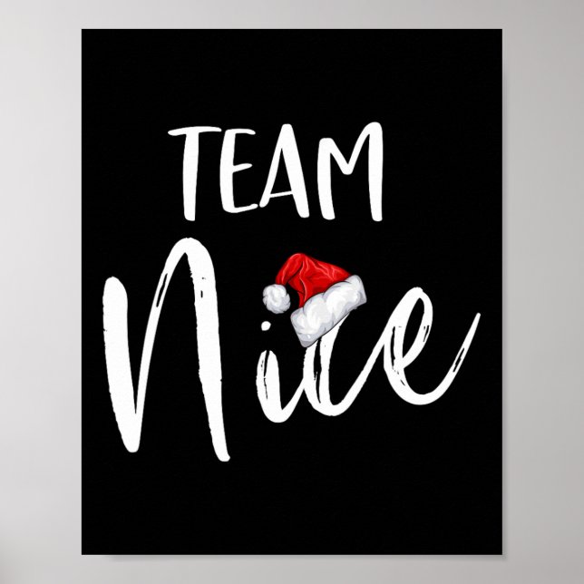 Poster Équipe Nice amusant Noël Famille Correspondant Pyj (Devant)