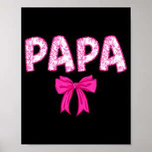 Poster Équipe Papa Anniversaire Arc Rose Famille
