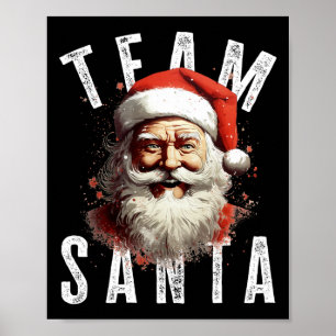 Poster Équipe Père Noël Noël Funny Noël Noël Noël Père No