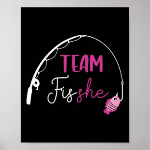 Poster Équipe Poisson Elle Chemise Pêche Sexe Reveillez P