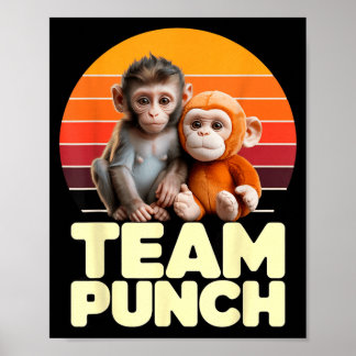 Poster Équipe Punch Baby Monkey Sunset Duo