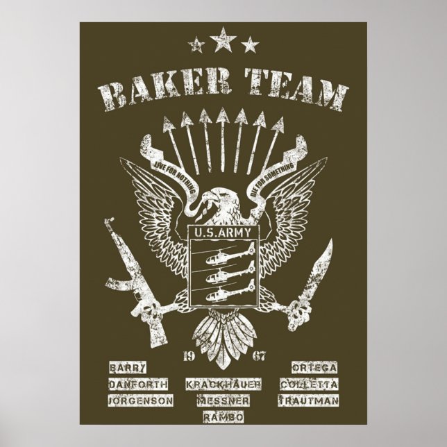 Poster Équipe Rambo Baker (Devant)