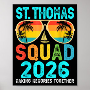 Poster Équipe St Thomas 2026 Vacances Amis Famille